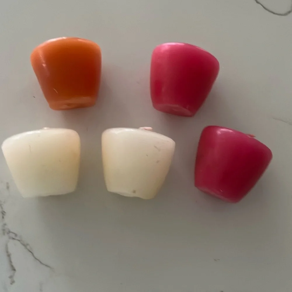 5 Heart shaped conversation candles